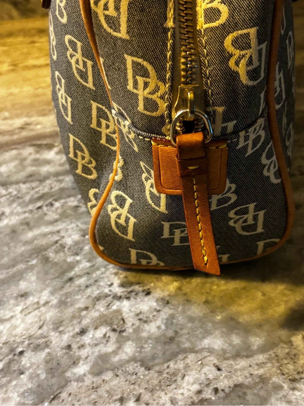 Dooney & Bourke Vintage DB Monogram Signature Satchel